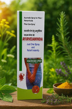 Ayurvedic Piles Care Spray for Instant Relief – Hemorrhoids Treatment Spray – Natural Herbal Formula for Pain, Burning & Itching – Easy to Use – 100ml