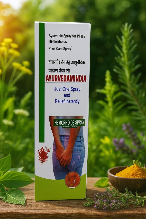 Ayurvedic Piles Care Spray for Instant Relief – Hemorrhoids Treatment Spray – Natural Herbal Formula for Pain, Burning & Itching – Easy to Use – 100ml