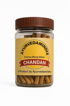 Chandan Dhoop Sticks Pure Sandalwood Fragrance for Sacred Spaces (212g, 60 Sticks)